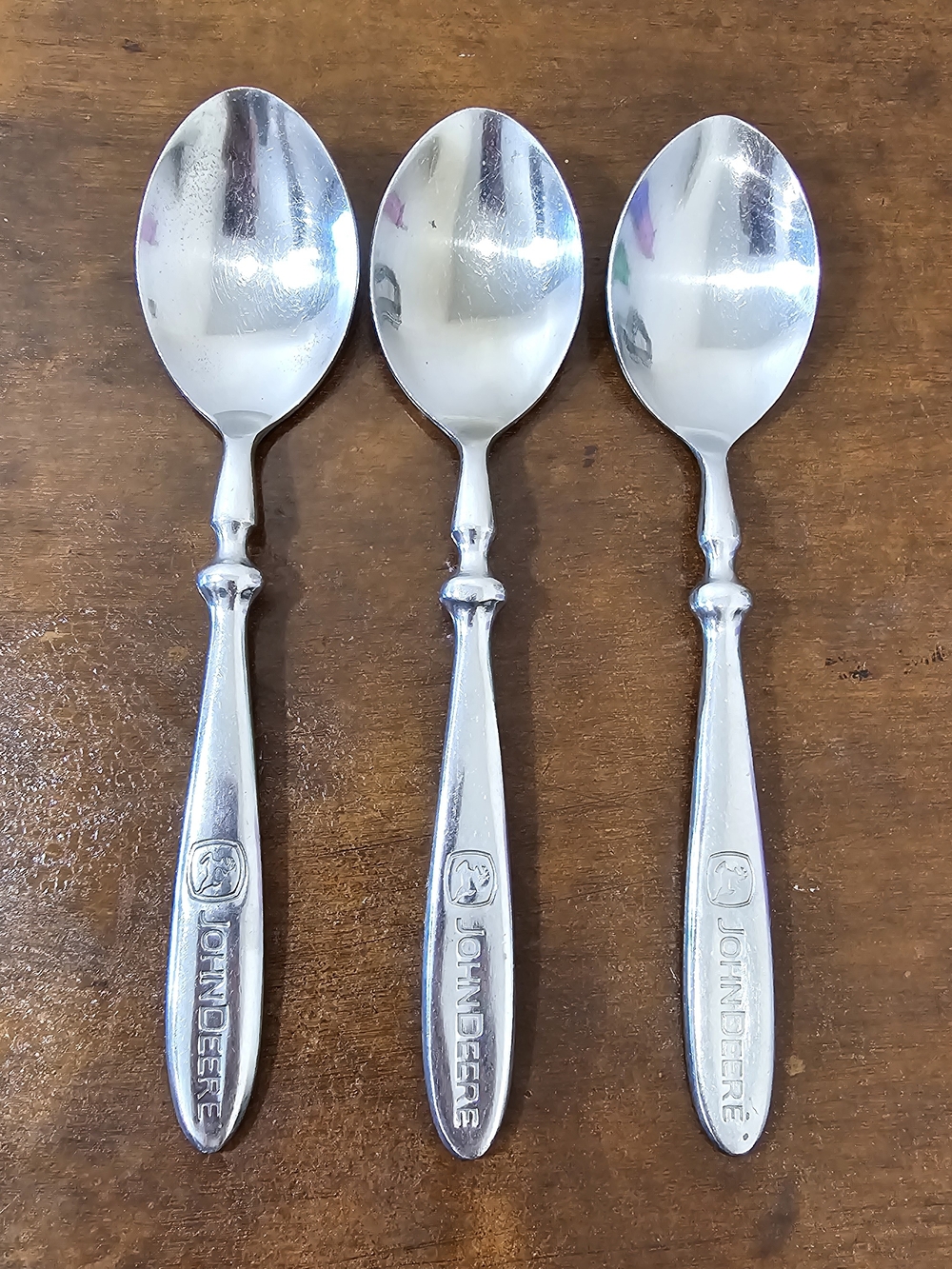 Vintage John Deere Stainless Steel Spoons Set of 3 Replacement Cutlery Retro